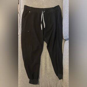 Figs Zamora Jogger Black Scrubs Pants